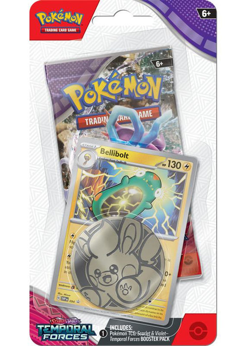 Pokémon TCG: Scarlet & Violet - Temporal Forces - Blister Pack - Single Booster - Bellibolt Promo Card