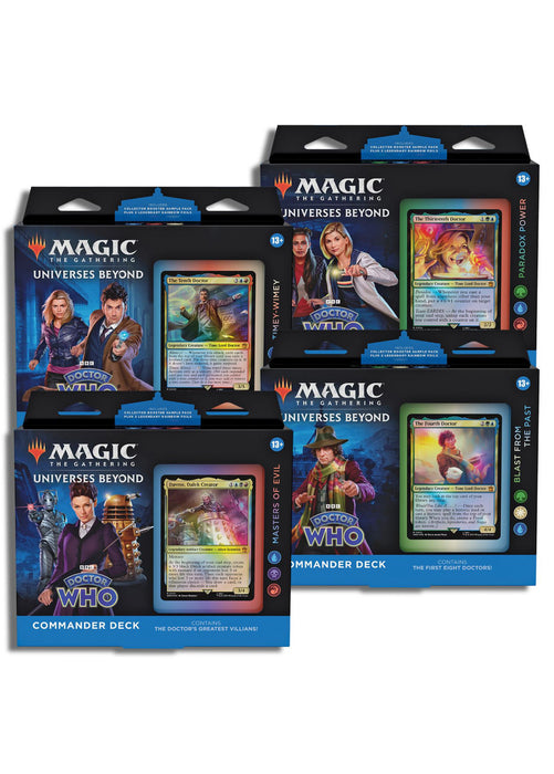 Universes Beyond: Doctor Who Commander Decks Full Set Boutique Awesome Universes Beyond: Doctor Who Commander Decks Full Set Boutique Awesome