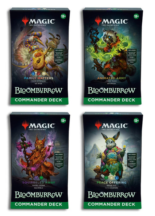 Magic: The Gathering Bloomburrow Commander Decks (Set of 4) Boutique Awesome Magic: The Gathering Bloomburrow Commander Decks (Set of 4) Boutique Awesome