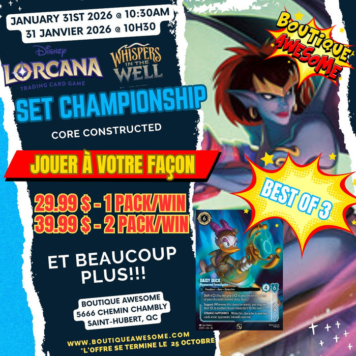 Lorcana Whispers in the Well Set Championship! - 31 Janvier 2026 @ 10h30