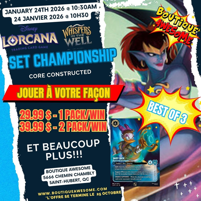 Lorcana Whispers in the Well Set Championship! - 24 Janvier 2026 @ 10h30