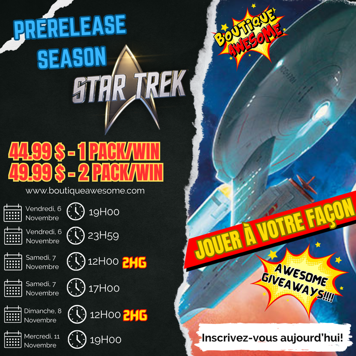 Awesome Star Trek Prerelease Season! - November 6th-11th 2026