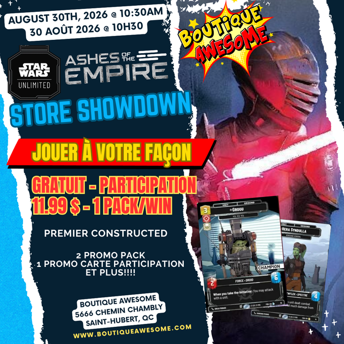 SWU Ashes of the Empire Store Showdown!