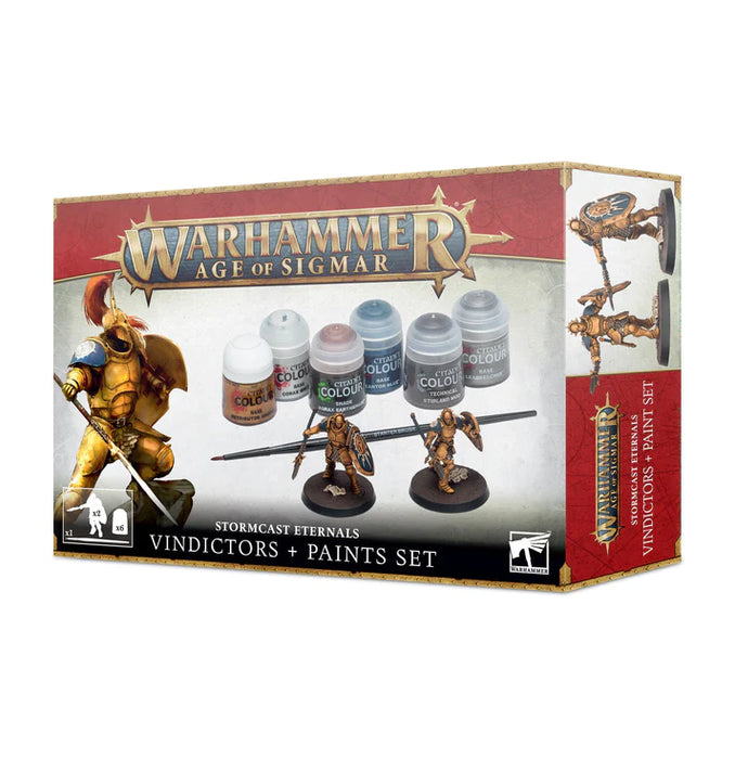 Warhammer Age of Sigmar Stormcast Eternals Vindicators + Paints Set
