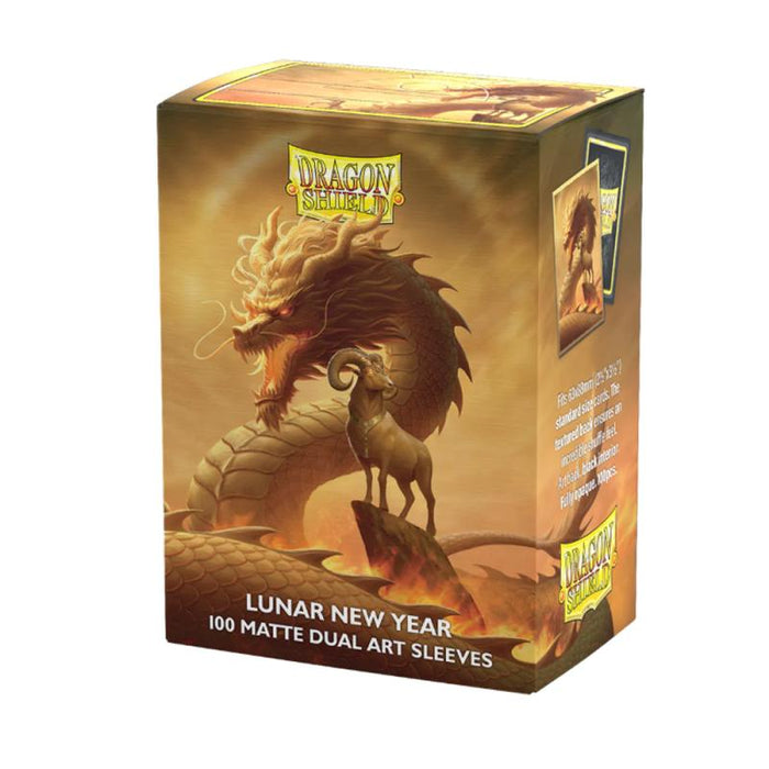 Dragon Shield Sleeves - Matte Dual Art - Fire Goat