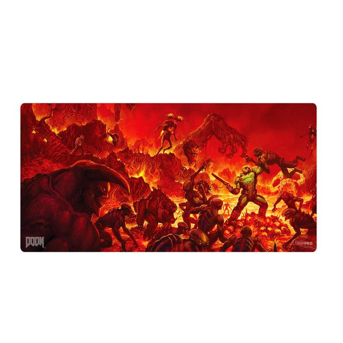 Ultra Pro Black Stitched Playmat - Doom Creatures: Hell Extended