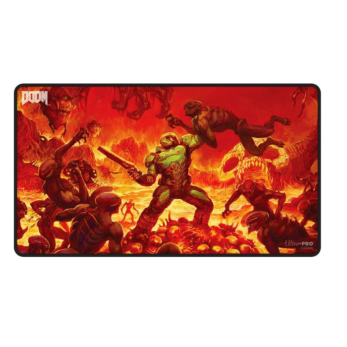 Ultra Pro Black Stitched Playmat - Doom Creatures: Hell