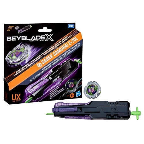 Beyblade X - Victory Grip Launcher Set - Saber Samurai 2-70L