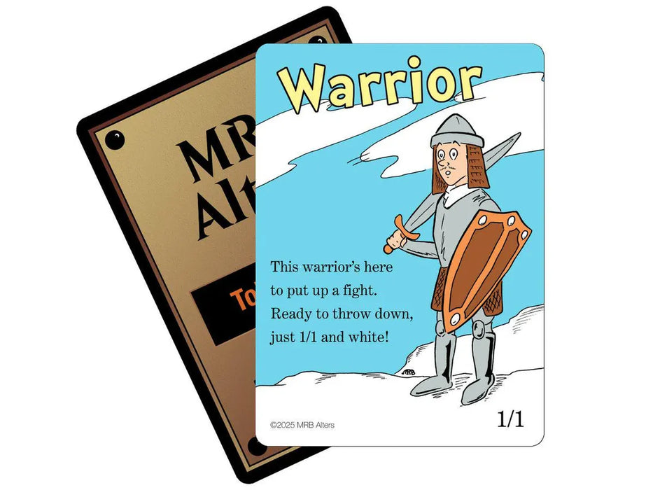 Whimsical White Warrior token