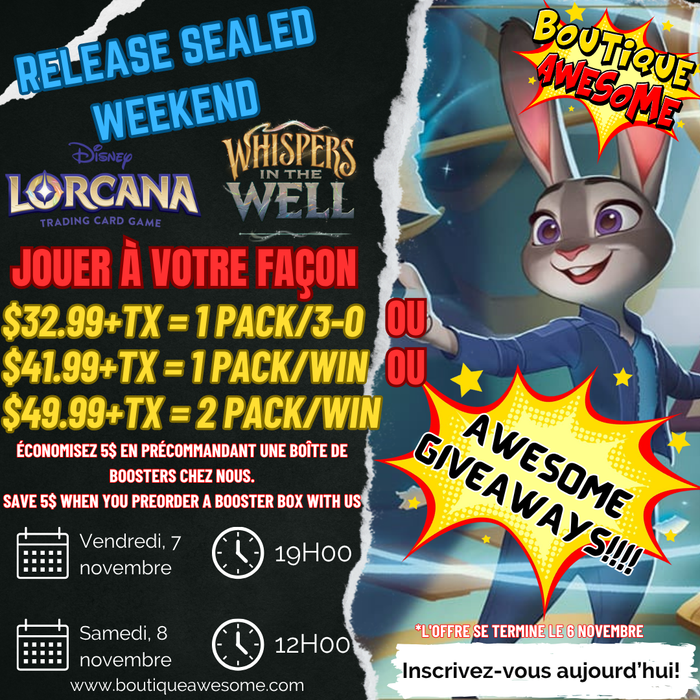 Party de lancement AWESOME de Lorcana Chapter 10 Whispers in the Well!