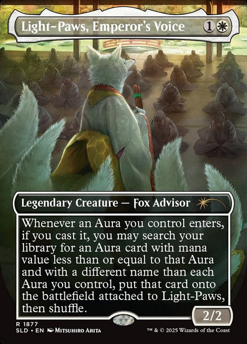 Light-Paws, Emperor's Voice - Borderless - Full Art - Legendary - Inverted (Foil)