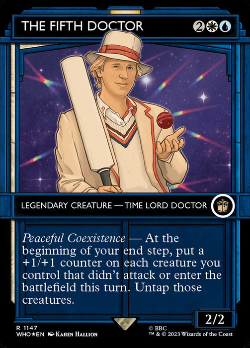 The Fifth Doctor - Borderless - Inverted - Legendary - Showcase - Surge Foil (Foil)