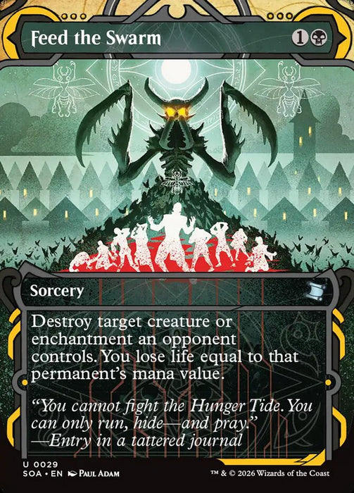 Feed the Swarm - Borderless - Inverted - Showcase (Foil)