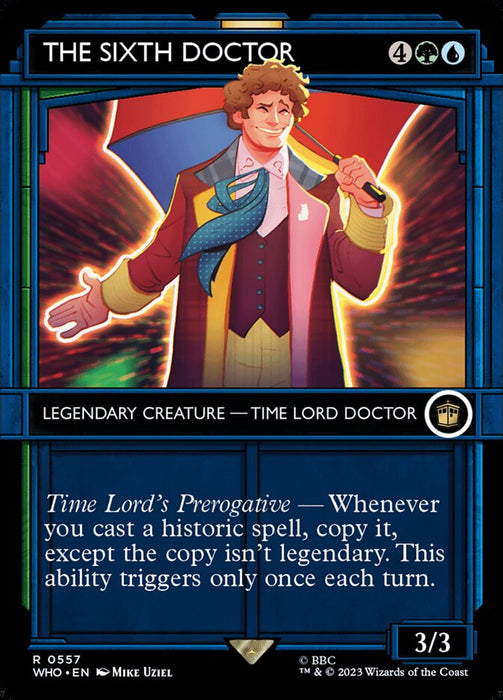 The Sixth Doctor - Borderless - Inverted - Legendary - Showcase