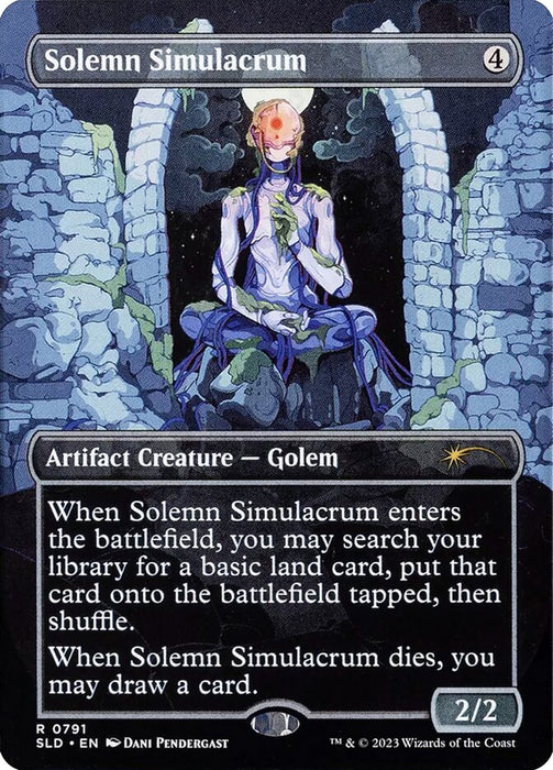 Solemn Simulacrum - Borderless - Full Art - Inverted