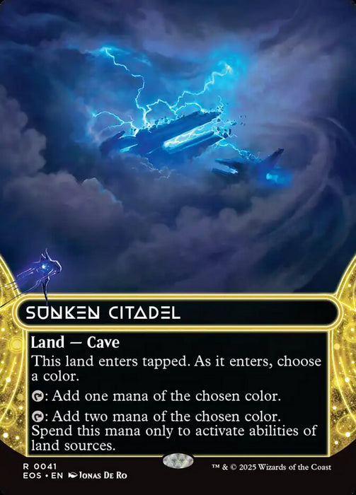 Sunken Citadel - Borderless - Full Art - Inverted