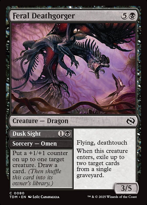 Feral Deathgorger // Dusk Sight (Foil)