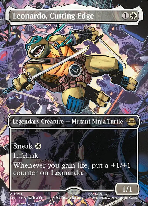 Leonardo, Cutting Edge - Borderless - Full Art - Inverted - Legendary (Foil)