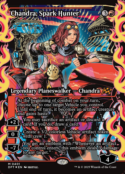 Chandra, Spark Hunter - Full Art - Showcase - Inverted (Foil)