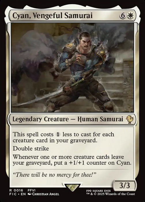Cyan, Vengeful Samurai - Legendary - Surge Foil (Foil)