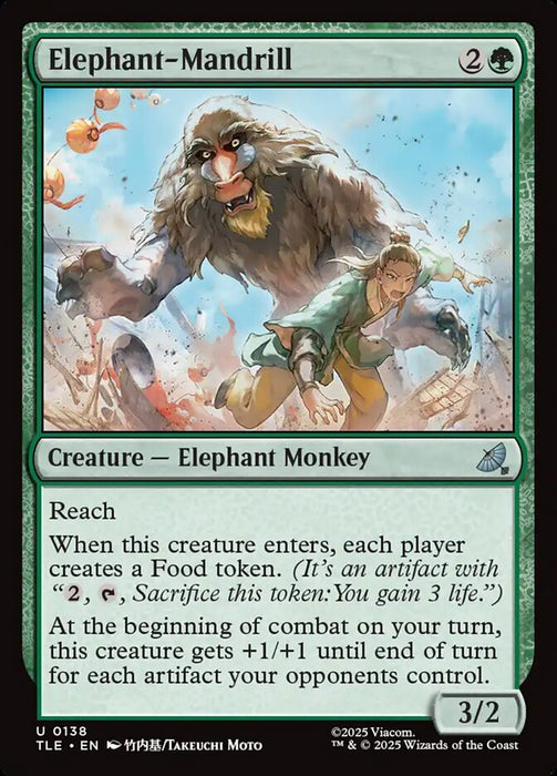 Elephant-Mandrill (Foil)