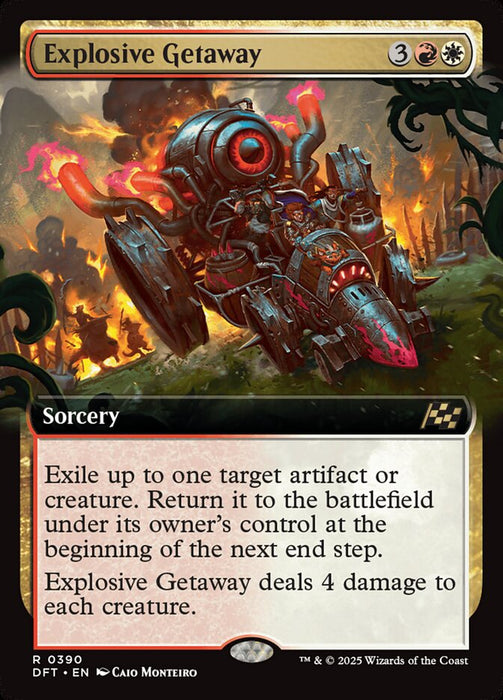 Explosive Getaway - Extended Art (Foil)