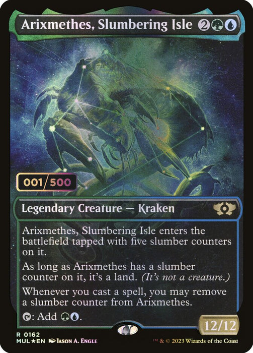 Arixmethes, Slumbering Isle - Full Art - Inverted - Legendary - Showcase (Foil)