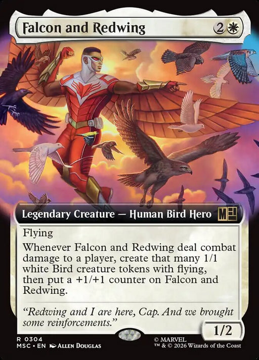 Falcon and Redwing - Extended Art - Legendary