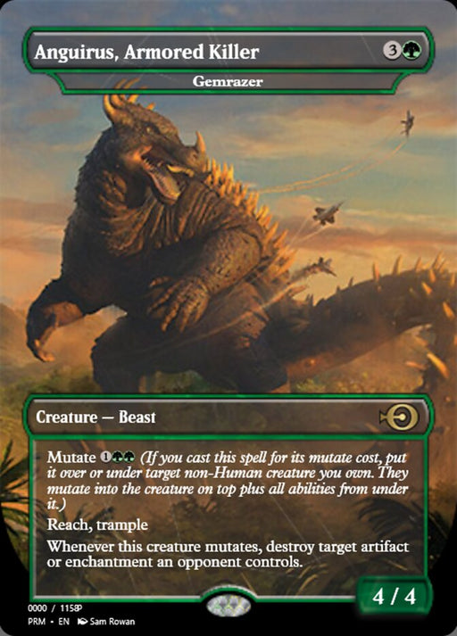 Anguirus, Armored Killer - Gemrazer - Borderless - Full Art - Inverted