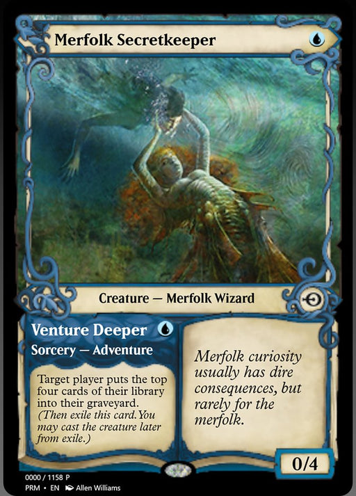 Merfolk Secretkeeper // Venture Deeper (Foil)