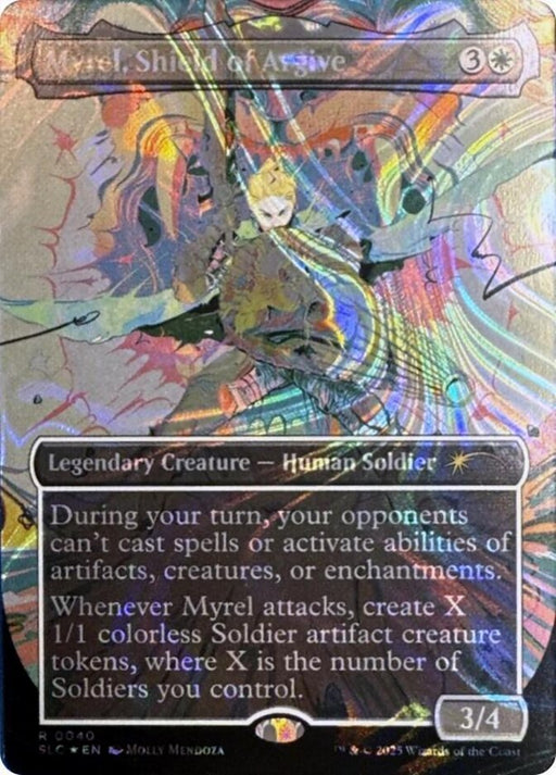 Myrel, Shield of Argive - Borderless - Full Art - Inverted - Legendary (Foil)