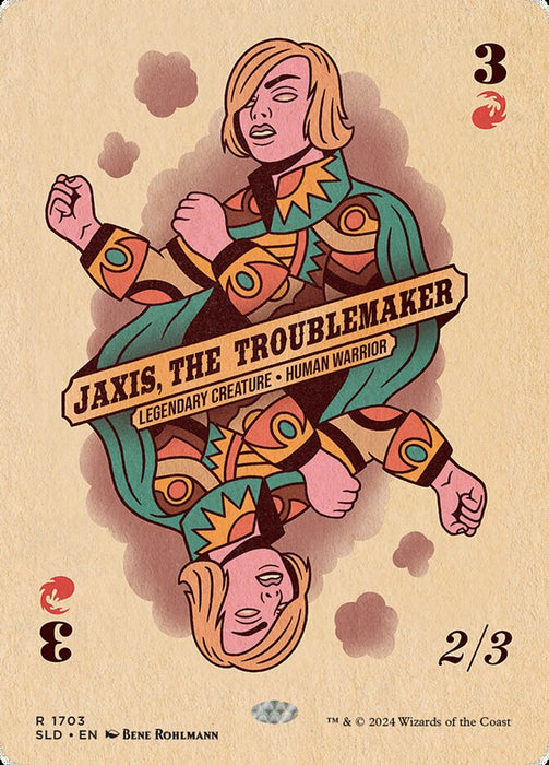 Jaxis, the Troublemaker - Borderless - Full Art - Legendary (Foil)