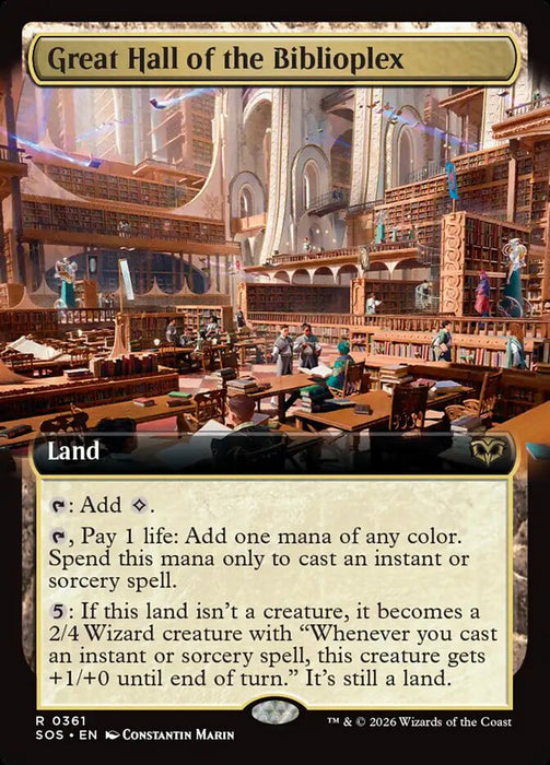 Great Hall of the Biblioplex - Extended Art (Foil)