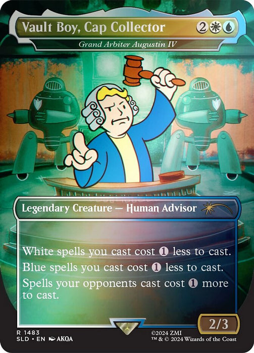 Vault Boy, Cap Collector - Grand Arbiter Augustin IV - Borderless - Legendary (Foil)
