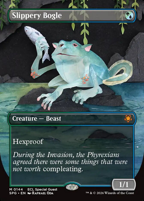 Slippery Bogle - Borderless - Full Art - Inverted (Foil)