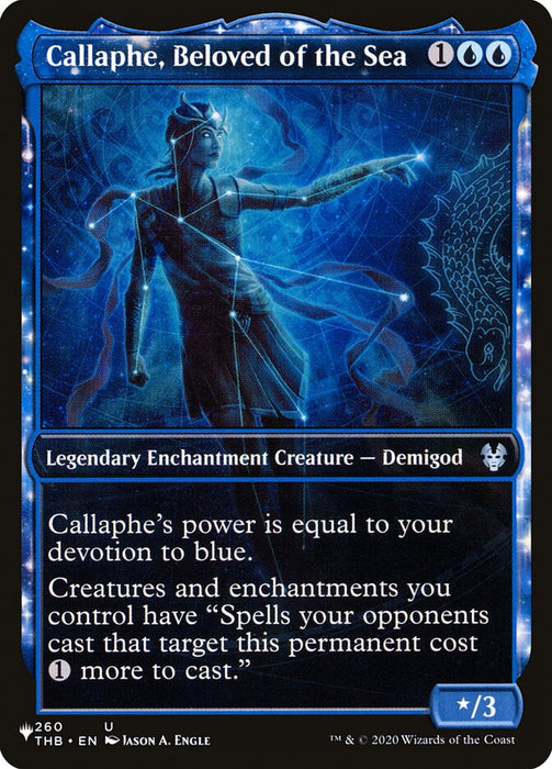 Callaphe, Beloved of the Sea - Full Art - Enchantment - Showcase - Legendary - Inverted