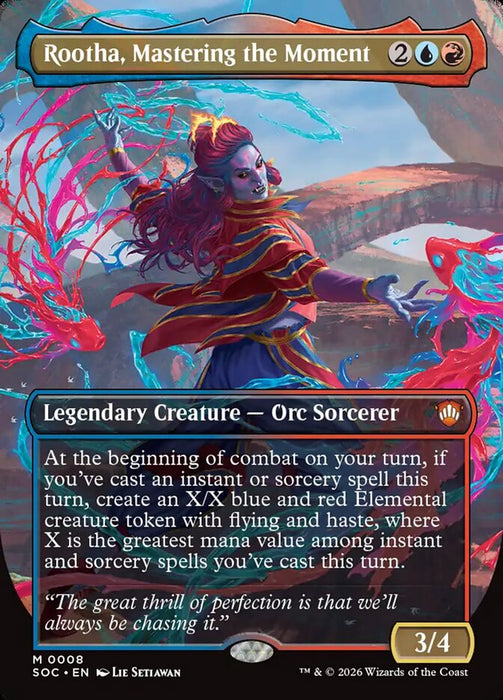 Rootha, Mastering the Moment - Borderless - Full Art - Inverted - Legendary