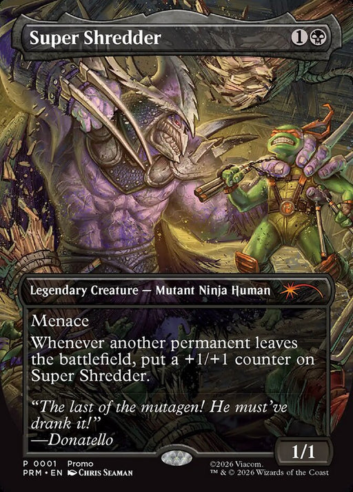 Super Shredder - Borderless - Full Art - Inverted - Legendary (Foil)