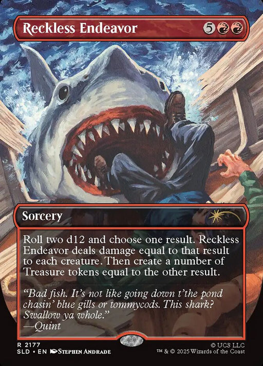 Reckless Endeavor - Borderless - Full Art - Inverted