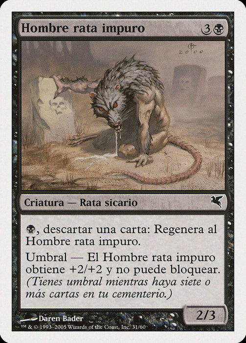 Hombre rata impuro - Dirty Wererat