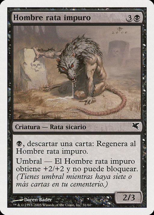 Hombre rata impuro - Dirty Wererat