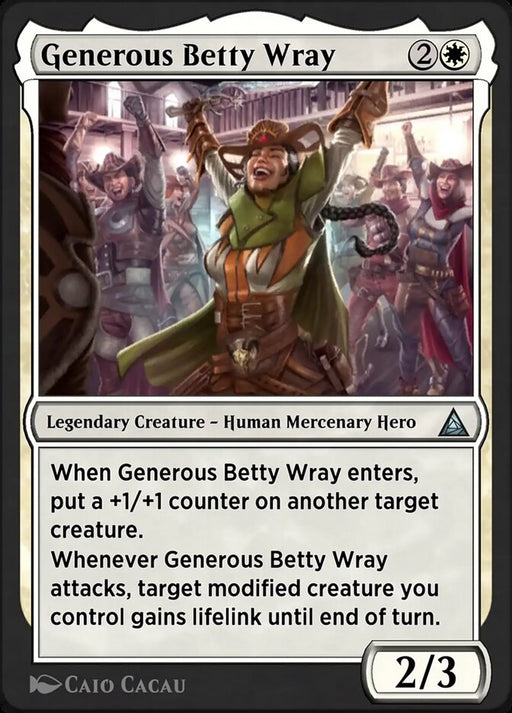Generous Betty Wray - Silver Sable, Mercenary Leader - Legendary