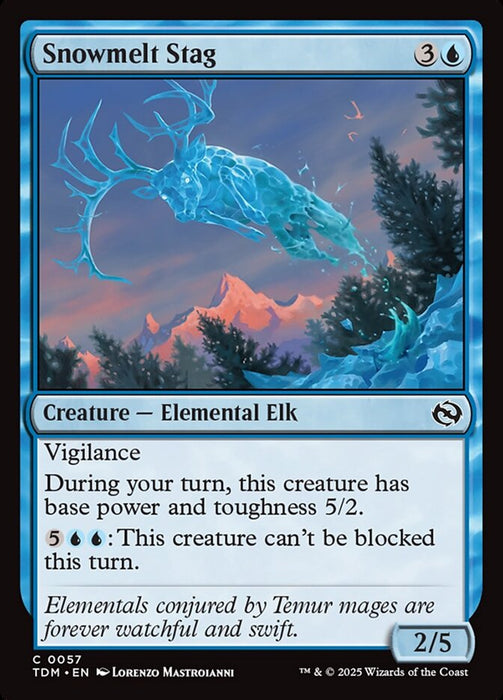 Snowmelt Stag (Foil)