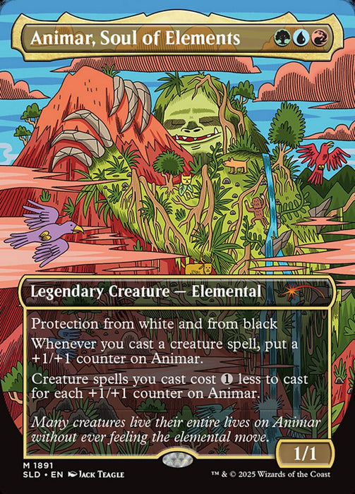 Animar, Soul of Elements - Borderless - Full Art - Legendary - Inverted (Foil)