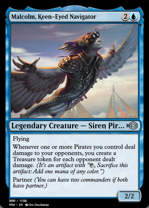 Malcolm, Keen-Eyed Navigator - Legendary (Foil)