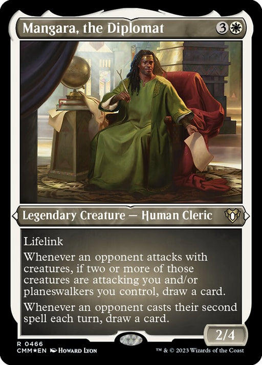 Mangara, the Diplomat - Etched - Inverted - Legendary - Etched (Foil)