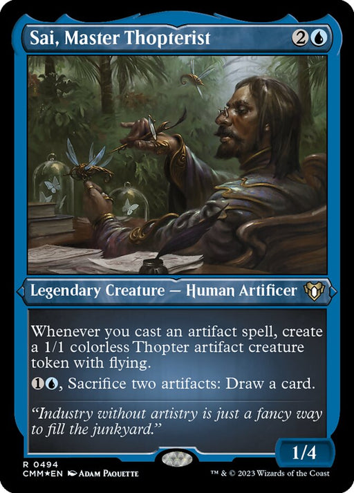Sai, Master Thopterist - Etched - Inverted - Legendary - Etched (Foil)