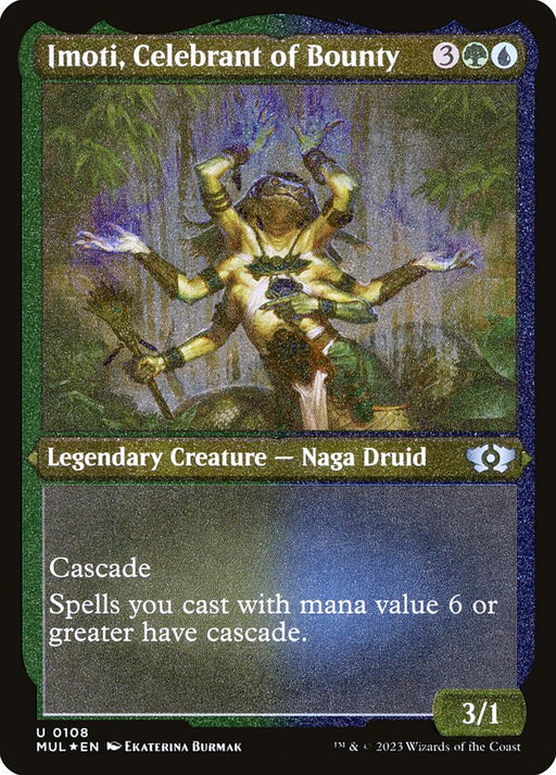 Imoti, Celebrant of Bounty - Etched - Inverted - Legendary - Etched (Foil)