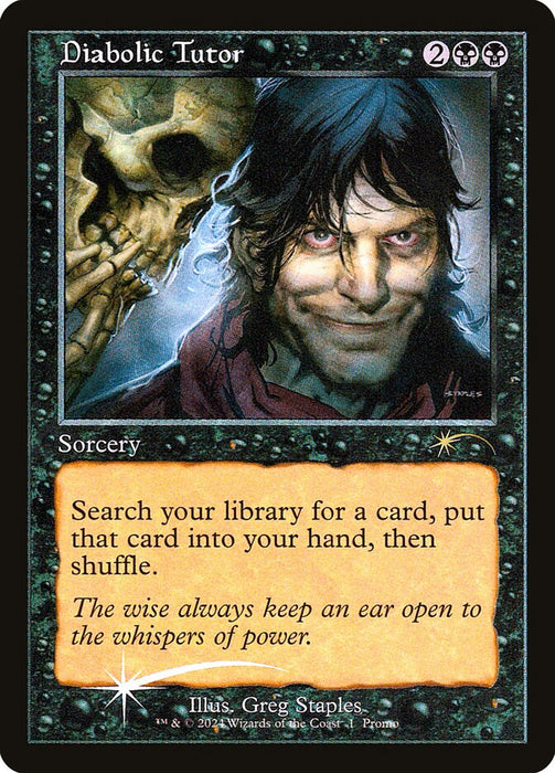 Diabolic Tutor - Retro Frame (Foil)
