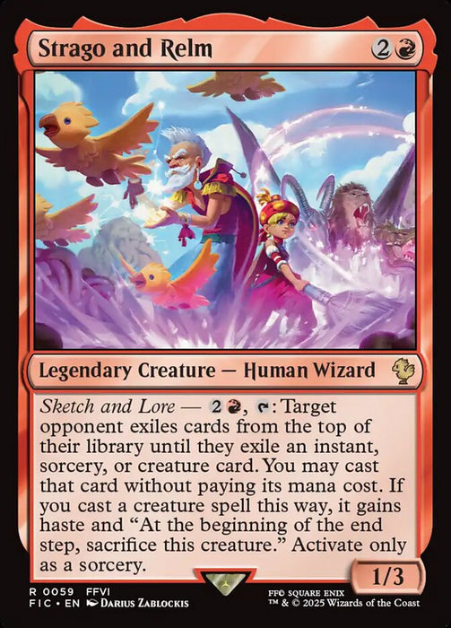 Strago and Relm - Legendary - Surge Foil